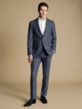 Charles Tyrwhitt Sharkskin Ultimate Performance Slim Fit Jacket, Mid Blue