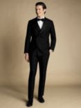 Charles Tyrwhitt Slim Fit Double Breasted Dinner Suit Jacket, Black