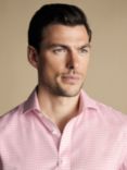 Charles Tyrwhitt Key Gingham Non-Iron Twill Shirt, Pink