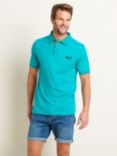 Brakeburn Heritage Polo Shirt, Turquoise