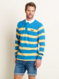 Brakeburn Striped Rugby Shirt, Blue/Multi