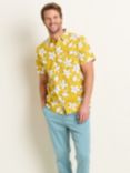 Brakeburn Flower Print Shirt, Yellow/Multi