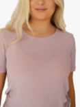 A-VIEW Eva Short Sleeve Top, Rose