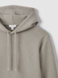 Reiss Fabien Long Sleeve Interlock Hoodie