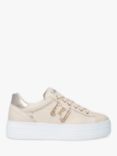 NeroGiardini Jewel Leather Trainers, Cream