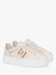 NeroGiardini Jewel Leather Trainers, Cream