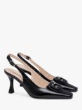 NeroGiardini Leather Slingback Court Shoes, Black