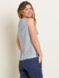 Brakeburn Madison Stripe Textured Vest Top, Blue