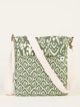 Brakeburn Ikat Cotton Canvas Crossbody Bag, Khaki