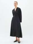 InWear Pattie Cropped Sleeve Midi Dress, Black