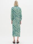 InWear Hazel Shirt Midi Dress, Green Painted Flower