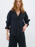 InWear Peg Linen 3/4 Sleeve Loose Top