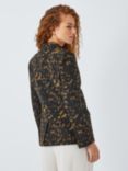 Theory Animal Print Blazer, Dark Brown/Multi