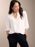 Baukjen Annie Ruffle Blouse, Pure White