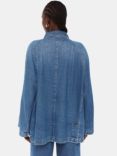 Whistles Flared Sleeve Denim Jacket, Blue