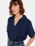 Whistles Sasha Relaxed Shirt, Navy