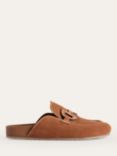 Boden Suede Backless Snaffle Loafers, Golden Brown