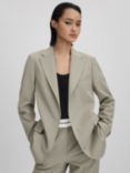 Reiss Whitley Wool Blend Boyfriend Blazer, Green