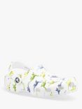 Crocs Kids' Classic Croc Dino Print Clogs, White/Multi