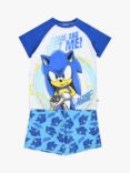 Brand Threads Kids' Sonic Prime Short Pyjama Set, Blue