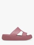 Crocs Getaway Platform H-Strap Mules, Dark Pink