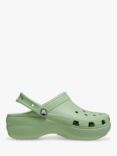 Crocs Classic Platform Clogs, Green