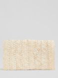 L.K.Bennett Dove Woven Straw Clutch Bag, Natural