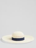L.K.Bennett Saffron Raffia Hat, Ecru
