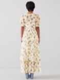 L.K.Bennett Petite Royal Ascot Bouvier Silk Maxi Dress, Cream