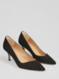 L.K.Bennett Farah Mid Heel Suede Court Shoes