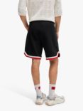 HUGO Danopy Relaxed Fit French Terry Shorts, Black