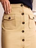 Boden Utility Pocket Midi Skirt, Neutral