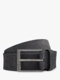 BOSS Elloy Leather Belt, Navy