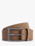 BOSS Elloy Leather Belt, Medium Beige