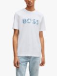 BOSS Bossocean Cotton Logo T-Shirt, White