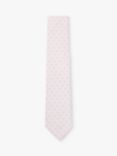 BOSS Linen Blend Tie, Light Pink