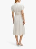 BOSS Debasa Frill Sleeve A-Line Dress, Open White