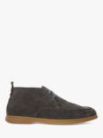 Dune Camly Lace Up Chukka Boots, Grey-suede