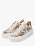 Moda in Pelle Althea Slip-On Leather Trainers, Natural