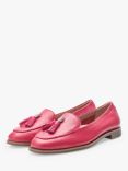 Moda in Pelle Emma Rose Leather Tassel Loafers, Raspberry