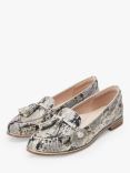 Moda in Pelle Evvaa Tassel Leather Loafers, Natural