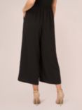 Adrianna Papell Textured Wide Leg Pull On Trousers, Black