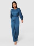 Closet London Wide Leg Jumpsuit, Navy