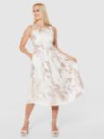 Closet London A-Line Jacquard Print Midi Dress, Lilac