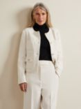 Phase Eight Ripley Boucle Jacket, Ivory