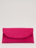Phase Eight Suede Clutch Bag, Pink