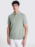 Moss Pique Short Sleeve Polo Shirt, Sage