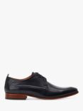 Base London Gambino Lace Up Leather Derby Shoes, Black