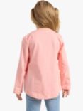 Lindex Kids' Cat Print Long Sleeve T-Shirt, Light Pink