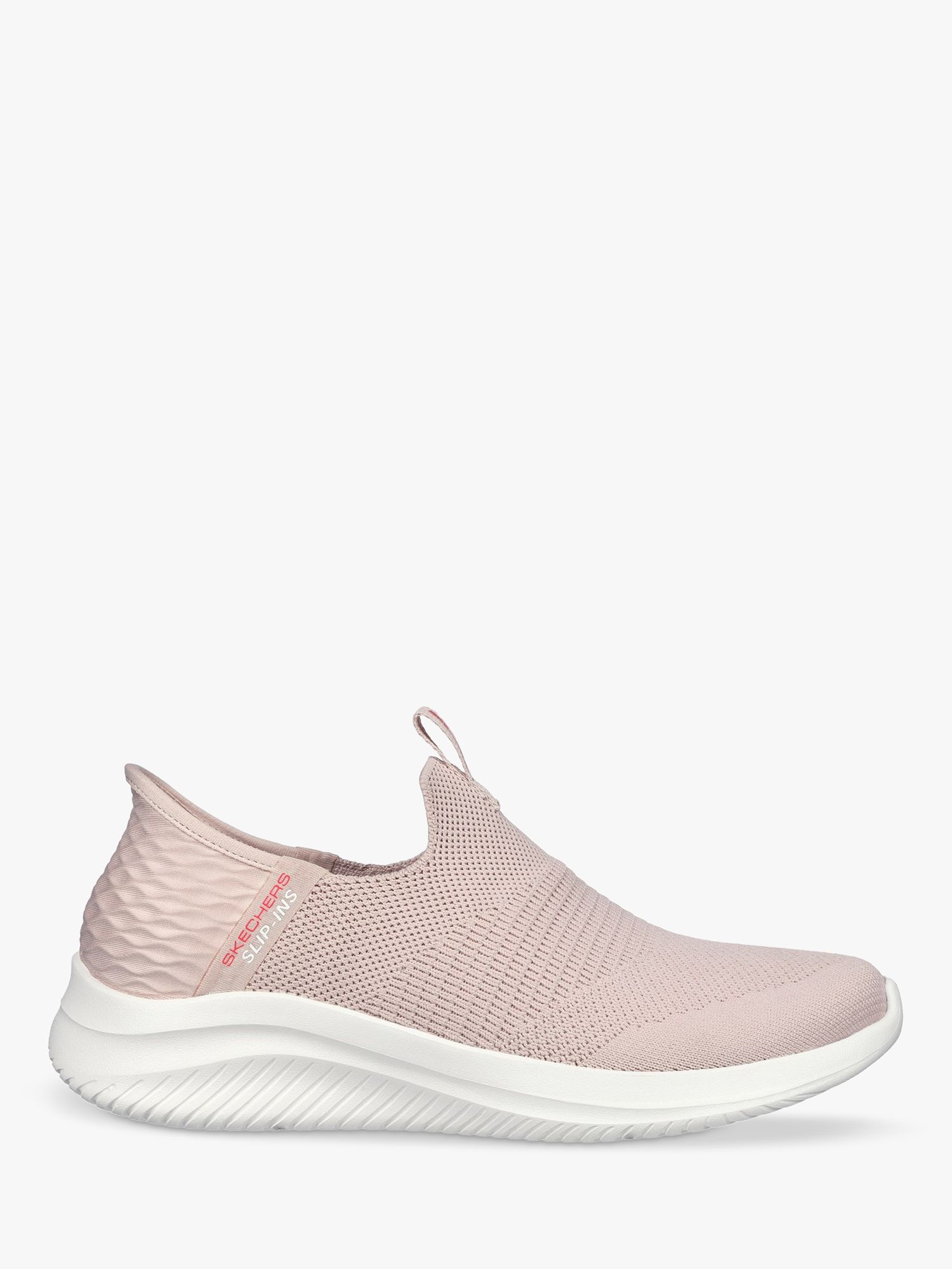 Skechers Ultra Flex 3.0 Cozy Streak Trainers, Light Pink at John Lewis &  Partners